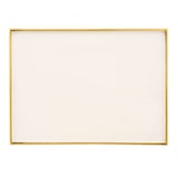 thumbnail of Couchtisch weiß Beistelltisch eckig 40 H 45 cm Lampentisch Sofatisch Tisch Metall gold