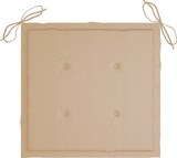 thumbnail of vidaXL Stapelbare Gartenstühle mit Kissen 4 Stk. Massivholz Teak