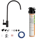 thumbnail of BieTal® Untertisch Wasserfilter Aktivkohle Set mit 1-Wege Hahn Schwarz matt
