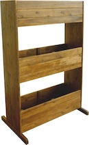vidaXL Plantenbak wandmontage 3-laags 60x18,5x110 cm douglashout