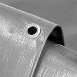 thumbnail of ECD Germany Abdeckplane 3x5 m 15 m² 260 g/m² Grau PE Wasserdicht Reißfest Gewebeplane Schutzplane Gartenplane Auto