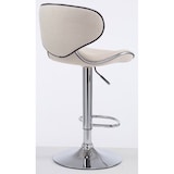 thumbnail of Conjunto de 2 bancos de bar Las Vegas V2 em tecido creme/cromo