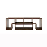 thumbnail of COSTWAY Houten tv-kast, 3-delig, vrij te combineren, tv-standaard voor tv's tot 65 inch, hoekplank, uitschuifbaar