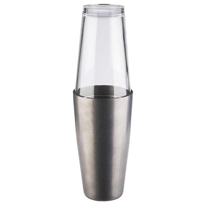 Boston Cocktailshaker Edelstahl-Antik 700 ml mit Glas 400 ml