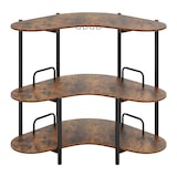 thumbnail of COSTWAY Mesa de bar para cocina, bar doméstico de 3 niveles, encimera de cocina con soporte para vasos, 120 x 66 x 102 cm (marrón)