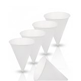 thumbnail of Spitz-Pappbecher, Papp- Cones, Spitzbecher, Volumen: ca. 125 mm, 4,5 oz, Ø 70 mm, 5.000 Stk, weiß