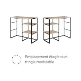 thumbnail of Lot de 2 portants vêtements sous combles KADRA modulables 200x85cm