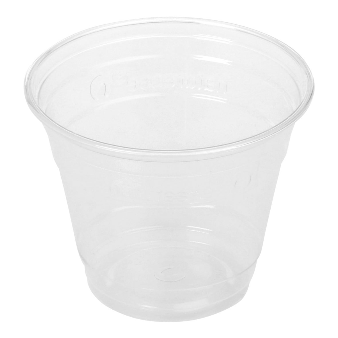 100x BIO Dessertbecher 250 ml O 96 mm aus Bio-Kunststoff (PLA)