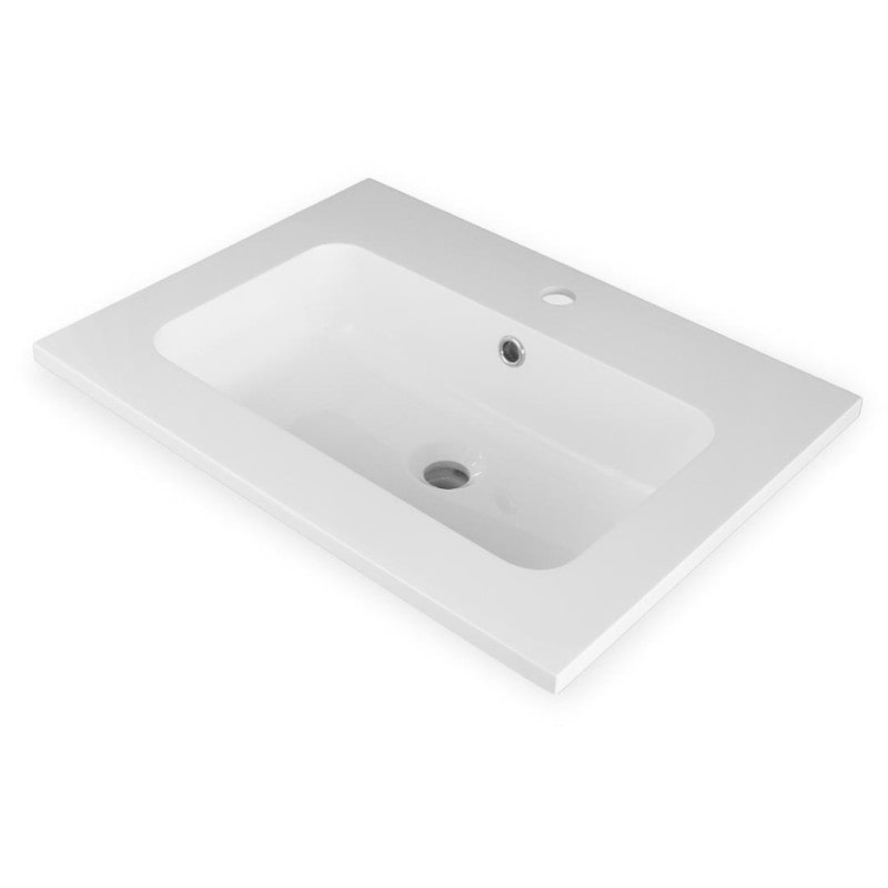 Lavabo ad Incasso in Mineral Marmo 101x46 cm Mobile composizione bagno, , 1 pz.