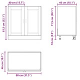 thumbnail of vidaXL Spülenunterschrank Porto Altholz-Optik 80x46x81,5 cm