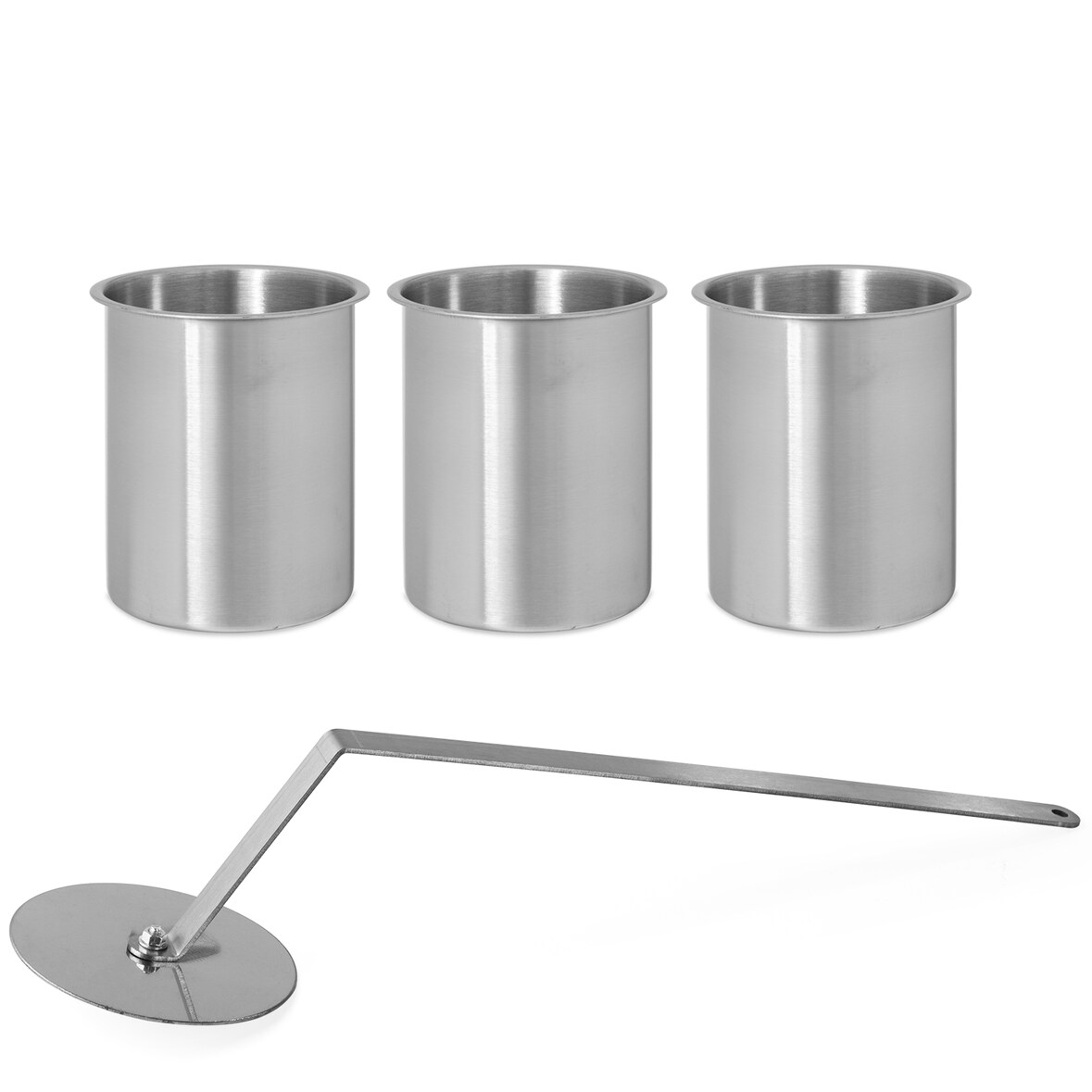 3x Edelstahl Dosen Edelstahldose + 1x Flammenkiller Edelstahl