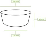 thumbnail of greenbox - Kartonschale / Salatschale 400 ml, Ø 150 mm, braun, rund, 300 St.