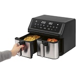 thumbnail of Friteuse à air chaud Air fryer double panier 9L Inox  PC-FR1296H-Inox usage non-intensif Proficook