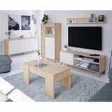 thumbnail of Dmora Mobile porta TV Mesa, Credenza per televisione da soggiorno con 1 anta, Supporto TV da salotto, Madia di design, 135x40h50 cm, Rovere