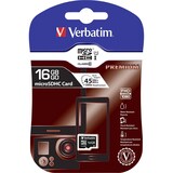 thumbnail of Verbatim microSDHC Speicherkarte 16 GB Class 10/U1