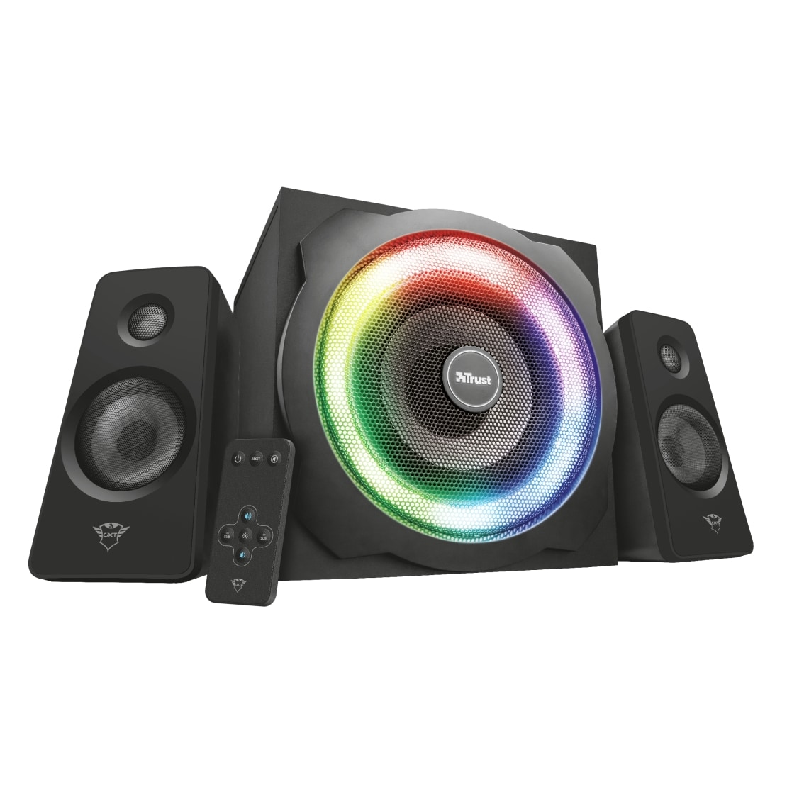 Trust de jeux gxt 629 tytan rgb enceinte pc gamer 2.