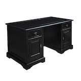 thumbnail of SIT Möbel Schreibtisch | 2 Schubladen, 2 Türen | Akazie-Holz | antikfinish | B 150 x T 68 x H 75 cm | 09807-30 | Serie SAMBA