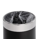 thumbnail of Bolero prullenbak zwart met zilveren rand 10,2L