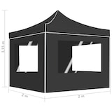 thumbnail of vidaXL Partytent inklapbaar met wanden 2x2 m aluminium antraciet