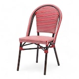 thumbnail of Chaise de terrasse PARIS - Tressage rouge et blanc