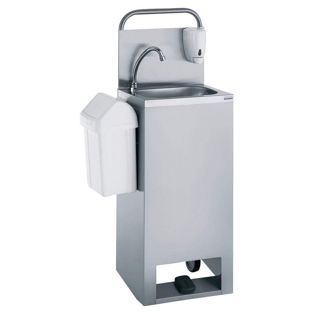 Tournus Equipement Lave-mains autonome chauffant sur roues avec dosseret et distributeur à savon Tournus - 806519
