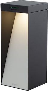 thumbnail of Lumisky Solarpollerleuchte aus Aluminium MILIO FULL H35CM Aluminium Schwarz