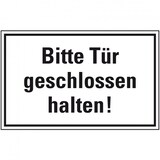 thumbnail of Schild I Türhinweisschild Bitte Tür geschlossen halten!, Kunststoff, 300x200mm