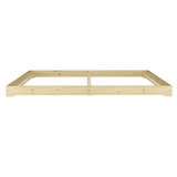 thumbnail of Extra niedriges Doppelbett 180x200 platzsparendes Loftbett Fichte Tanne geölt V-60.47-18 Rollrost und Matratze inkl.