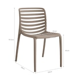 thumbnail of METRO PROFESSIONAL Chaise de terrasse ELARIA, empilable, plastique, jute