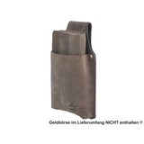 thumbnail of Bear Design Kellnertasche Holster Gostro für Geldbörse antik braun dickes Leder