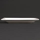 thumbnail of Olympia Lumina rechteckige Teller mit breitem Rand 20cm