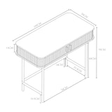 thumbnail of Helloshop26 - Mesa de consola 100 x 50 x 76 cm preto natural 03_0010886