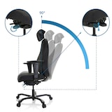 thumbnail of Poltrone direzionali RESISTIO XXL Tessuto nero hjh OFFICE