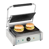 thumbnail of Helloshop26 - Gerippter Panini-Grill - 1 x 2200 Watt professionell Edelstahl 3614035