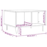 thumbnail of vidaXL Couchtisch Betongrau 60x50x36,5 cm Holzwerkstoff