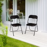 thumbnail of WellHome - Cadeira dobrável preta 39X43cm
