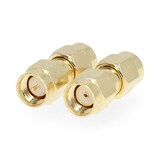 thumbnail of Nedis SMA Adapter - SMA-Stecker Reverse Polarity - SMA-Stecker - Vergoldet - 50 Ohm - Gerade - Kupfer - Gold - 2 Stück - Box