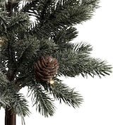thumbnail of CREATIV green künstliche Pflanze Künstliches Tannenbäumchen mit Zapfen auf Zementfuß, 10 LED, 40cm, frost
