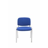 thumbnail of Besucherstuhl Ken Chrom Stoff blau