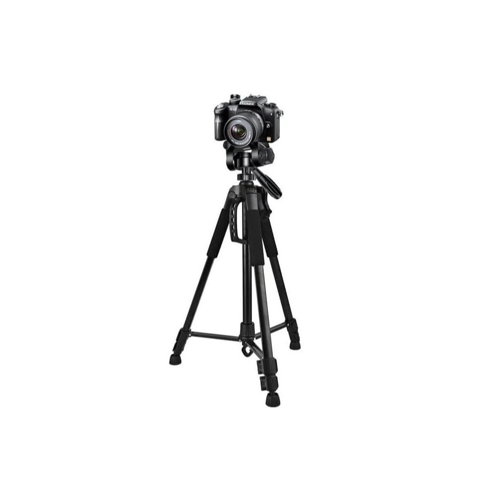 Tripode de Aluminio 60cm - 180cm Portatil, Soporte de Teléfono con Cabezal Giratorio Desmontable 360º