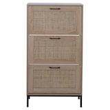 thumbnail of Décoshop26 -Práctico zapatero de tres compartimentos para un almacenamiento organizado 126 x 63 x 24 cm MDF blanco 04_0009743