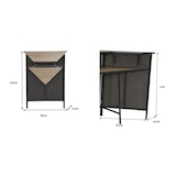 thumbnail of METRO PROFESSIONAL Barra de bar esquinera plegable para exterior Movara, aluminio/malla sintética, tablero PSPC, 85 × 42 cm, gris oscuro