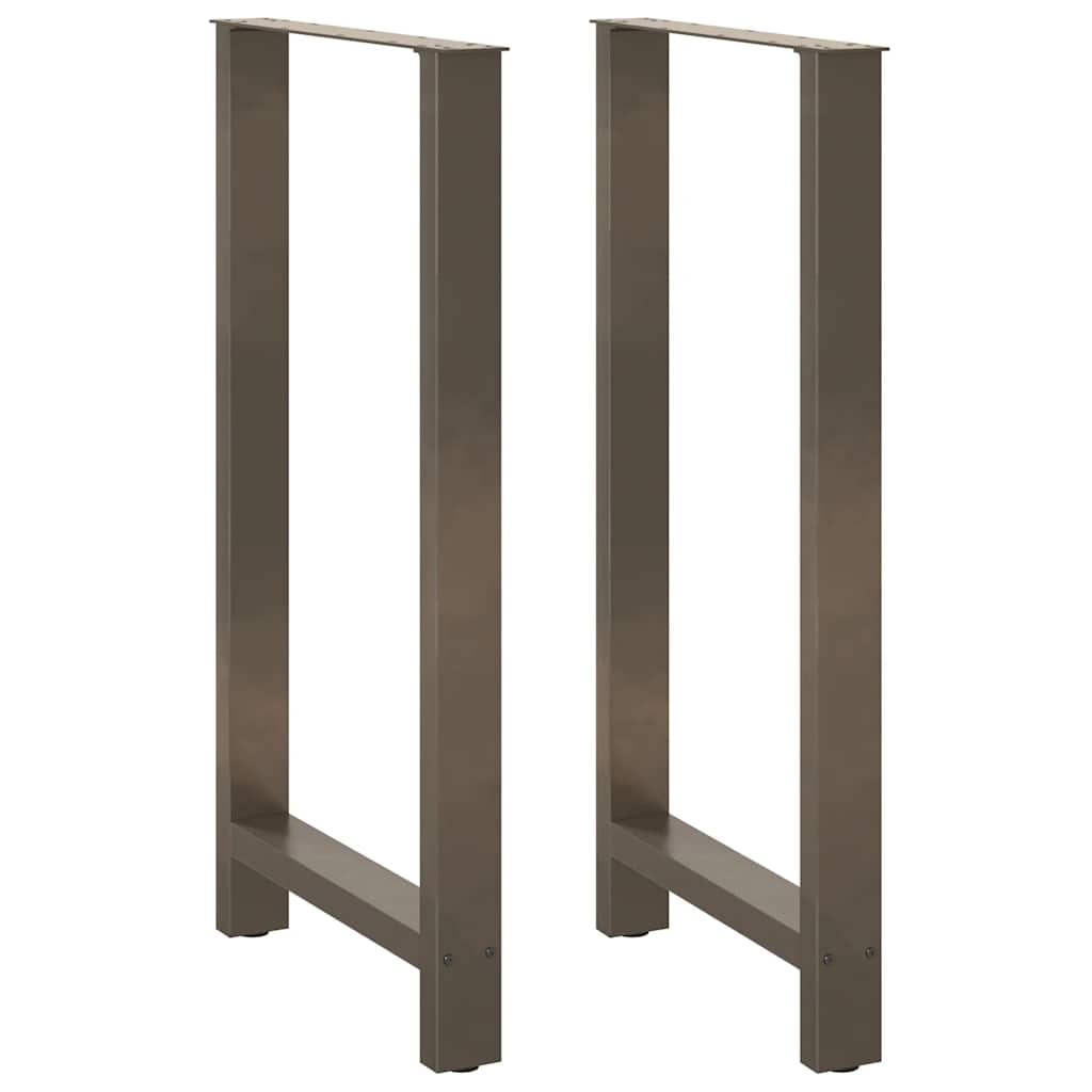 Helloshop26 - Set aus 2 robusten pulverbeschichteten Stahl-Tischbeinen (60 x 110 cm) mit verstellbaren Nivellierfüßen modernes 02_0057599