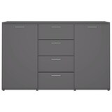 thumbnail of Sideboard Grau 120x35,5x75 cm Holzwerkstoff