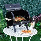thumbnail of Outsunny Barbacoa de Carbón de Sobremesa Parilla de Barbacoa Compacta con Termómetro y Asas para Jardín BBQ 50x35x39 cm Negro