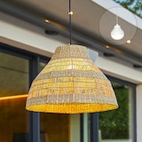 thumbnail of Lumisky MERIDA RGB H34CM kabellose Pendelleuchte Seegras Beige