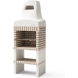 thumbnail of MF - Churrasqueira de Alvenaria Pré-fabricada para Lenha e Carvão Modelo Nazca 70 (Bege - 86,5 x 58 x 240 cm) REF: 8880 - Uso em Exteriores