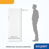 thumbnail of Exquisit Gefrierschrank, Tiefkühlschrank, 194 L, 4-Sterne-Gefrieren, Schnellgefrieren, Alarm-Funktion, Gefrierschrank NoFrost, GS4271-NF-H-010E weiss