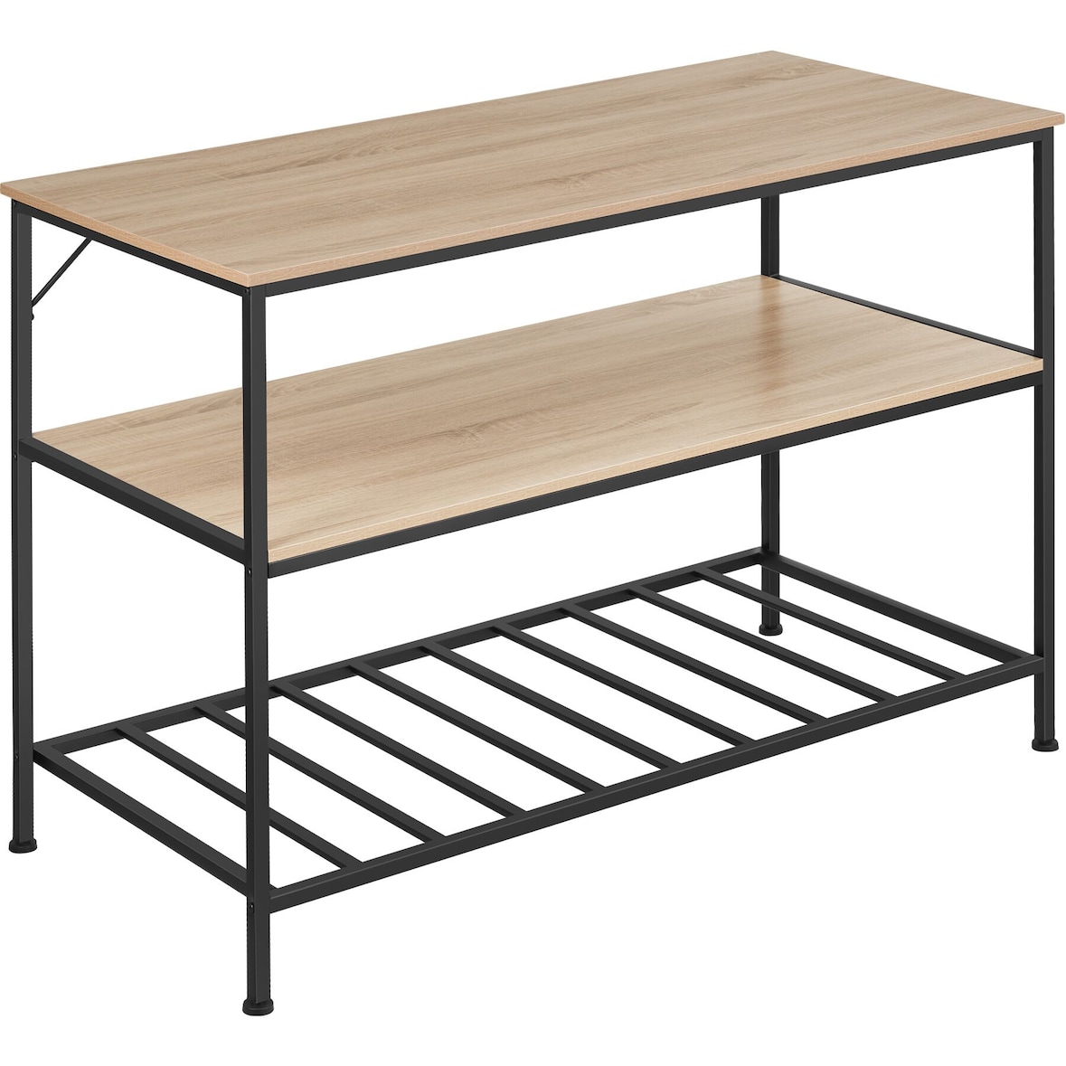 tectake Scaffale da cucina Akeley - Industriale legno chiaro, rovere Sonoma - 404440