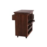 thumbnail of SIT Möbel Keukenwagen | 3 lades, plank voor 4 flessen, 1 dienblad | gerecycleerd afvalhout | bruin | B 78 x D 48 x H 85 cm | 05187-30 | Serie ALMIRAH